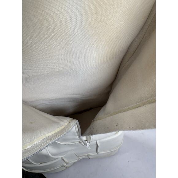 Demonia White Stack-301 knee-high boots Size Men 6 - Picture 12 of 16